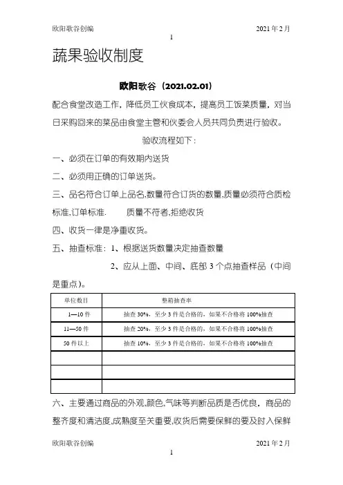 蔬菜验收标准图片版[1]之欧阳学文创编