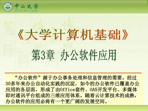 大学计算机基础第3章(新简版)