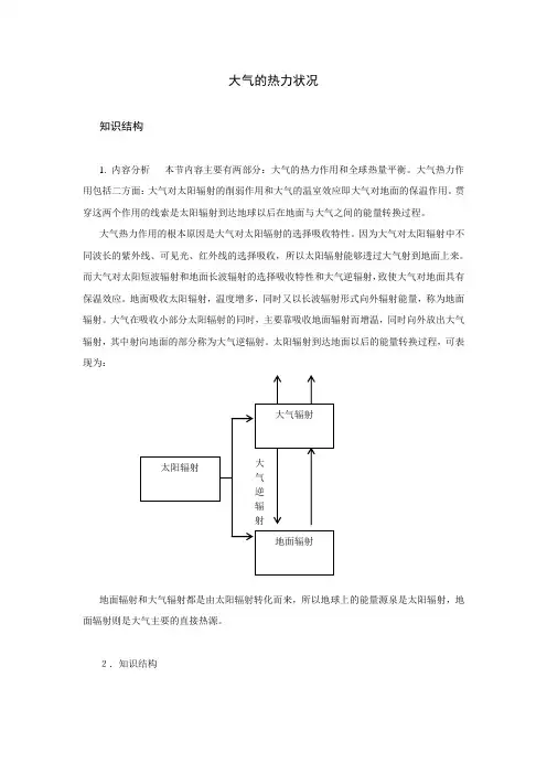 大气的热力状况
