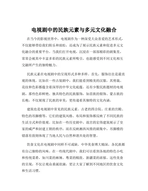 电视剧中的民族元素与多元文化融合
