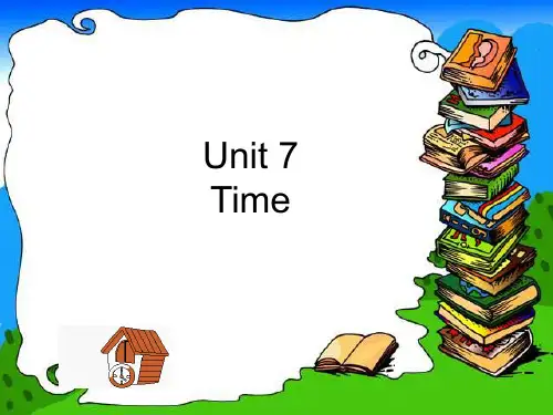 三年级下册英语课件-Unit 7 Time 2｜广东开心英语(共18张PPT)