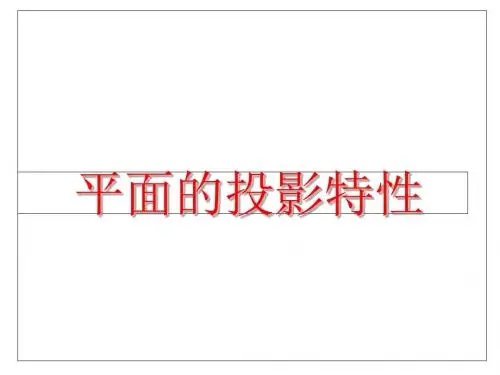 平面投影-PPT精品文档
