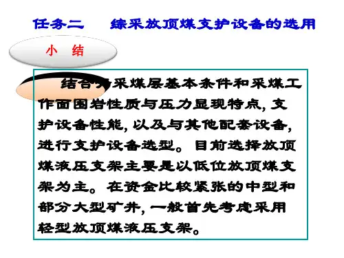煤矿开采方法三-采煤工作面开采工艺