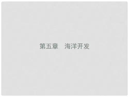 高中地理 第五章 海洋开发 5.1 海岸带的开发课件 新人