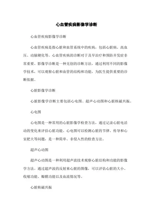 心血管疾病影像学诊断
