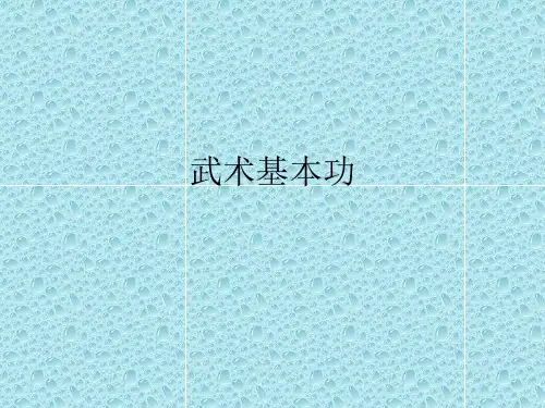 四年级体育课件-武术基本功  通用版 (共18张PPT)