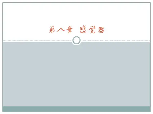 中职《人体解剖学》PPT第8章  感觉器