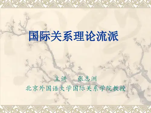 国际关系理论流派ppt