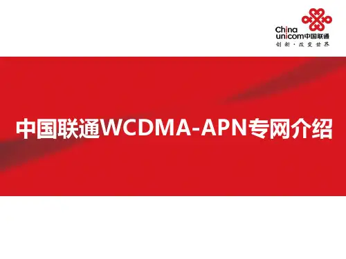 WCDMA-APN介绍
