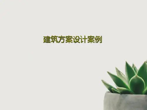 建筑方案设计案例共31页文档