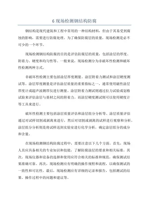 6现场检测钢结构防腐