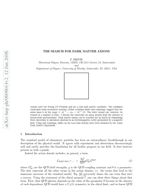 The Search for Dark Matter Axions