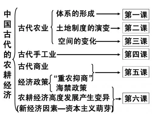 单元复习 中国古代的农耕经济1