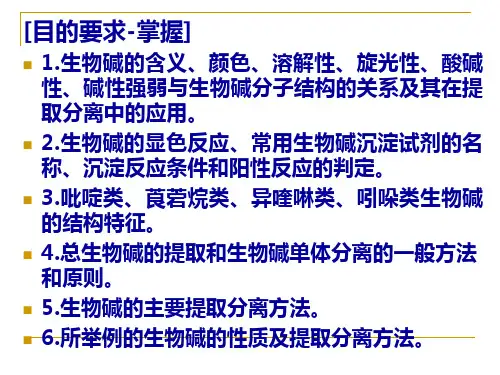 第十一章生物碱