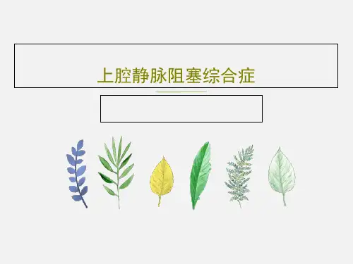上腔静脉阻塞综合症PPT共28页