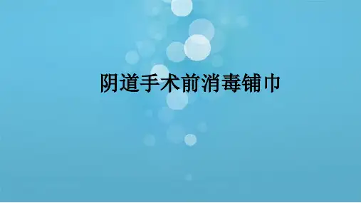 阴道擦洗上药技术操作规范