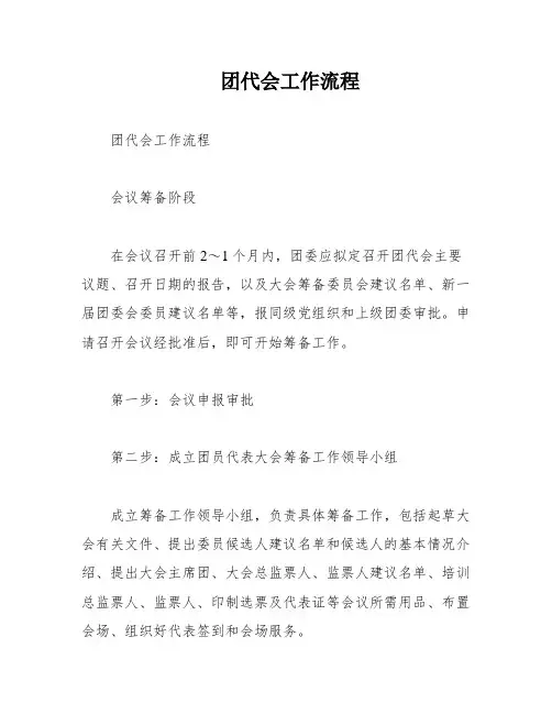 团代会工作流程