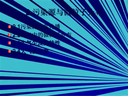 污染源及微粒子分布(共24张PPT)