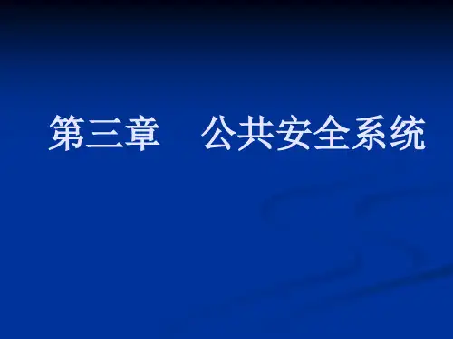 第三章公共安全系统