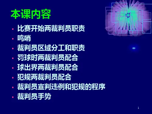 篮球裁判培训-PPT精品课件
