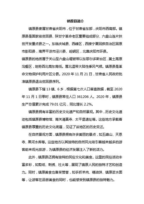 甘肃镇原县