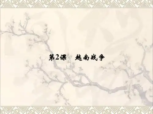 高中历史第五单元烽火连绵的局部战争5_2越南战争课件新人教版选修3