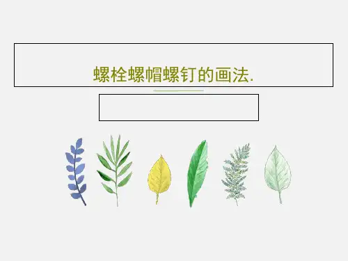 螺栓螺帽螺钉的画法.共61页PPT