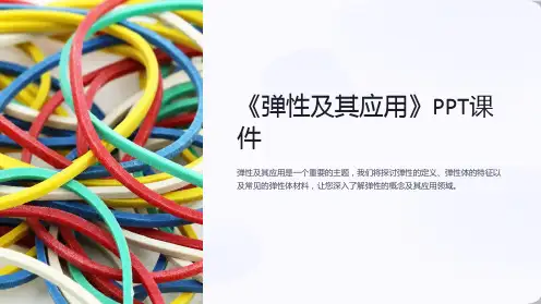 《弹性及其应用》课件