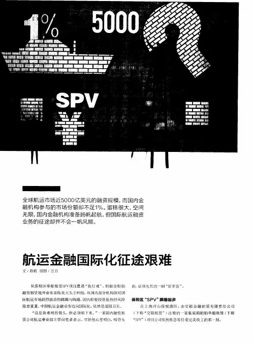 航运金融国际化征途艰难