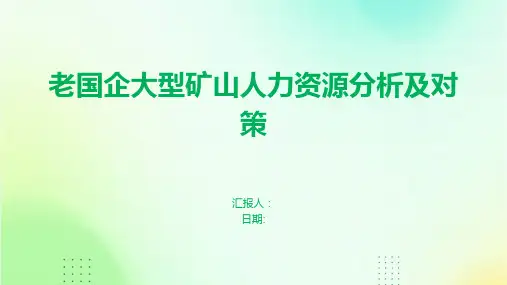 老国企大型矿山人力资源分析及对策