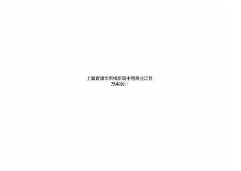 青浦华新镇项目报规文本