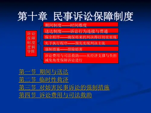 10第十章 民事诉讼保障制度
