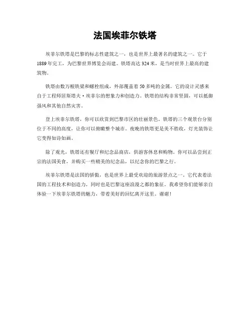 法国埃菲尔铁塔