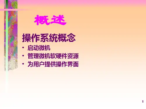 操作系统原理教学课件汇总完整版电子教案全书整套课件幻灯片最新