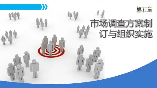第5章市场调查方案制定及组织实施
