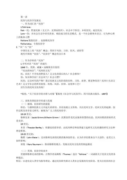 民俗学概论