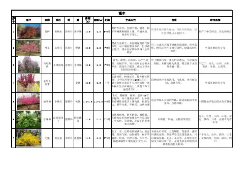 (完整版)灌木类植物表