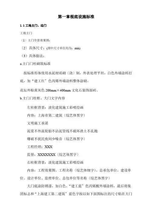 上海建工集团视觉系统(施工现场文明标准化)