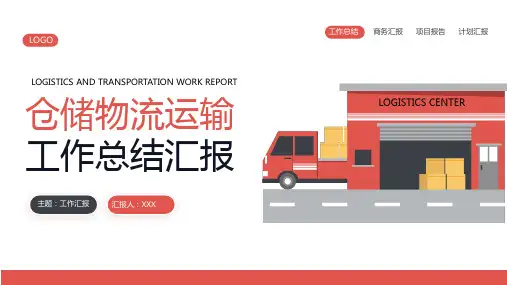 仓储物流运输工作总结汇报PPT模板