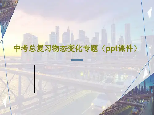中考总复习物态变化专题(ppt课件)共44页