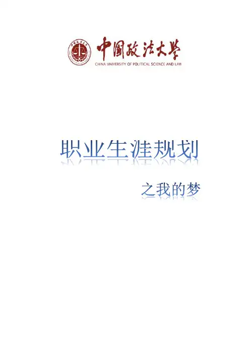 职业规划书(律师)