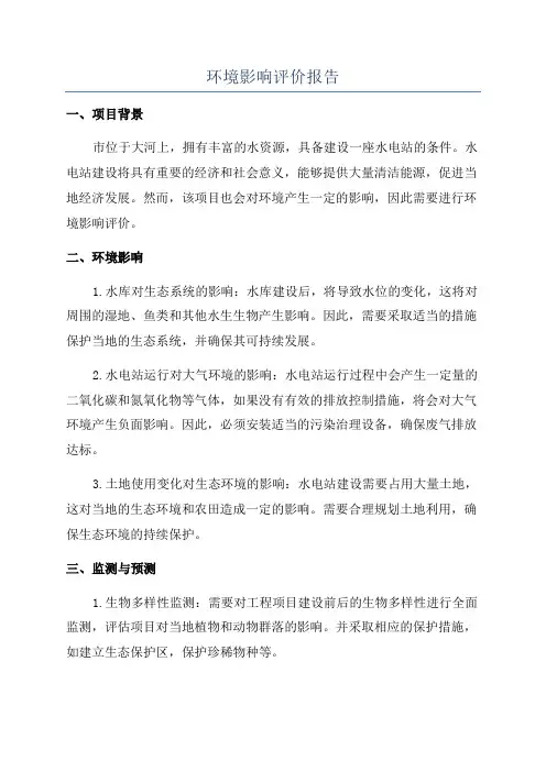 环境影响评价报告