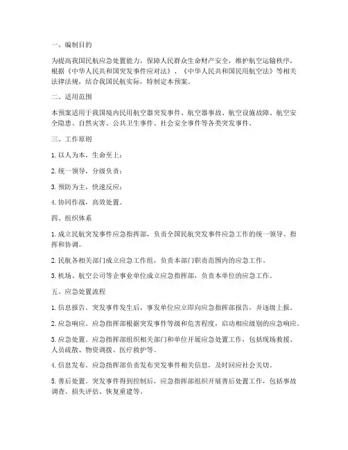 应急预案民航