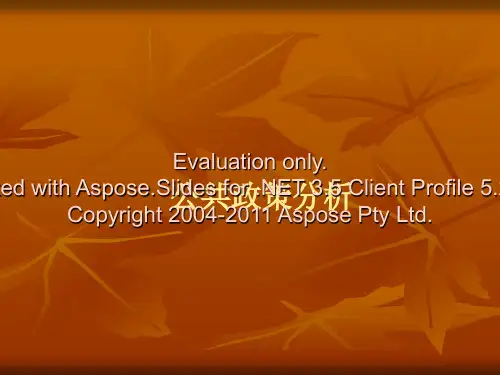 陈庆云《公共政策分析》 