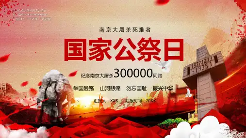 国家公祭日图文PPT课件