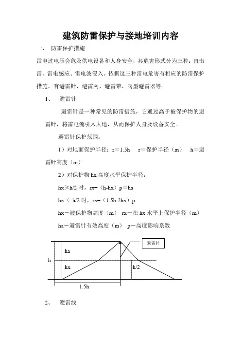 建筑防雷保护与接地培训内容