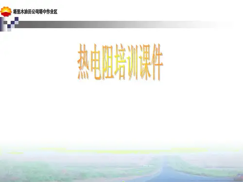 热电阻培训课件热电阻培训资料PPT