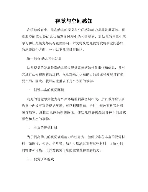 视觉与空间感知