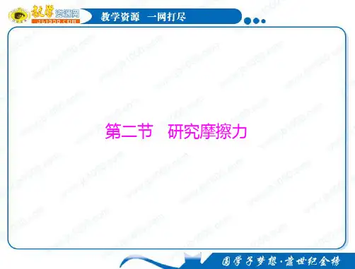 物理：3.2《研究摩擦力》知识点总结课件(粤教版必修1)