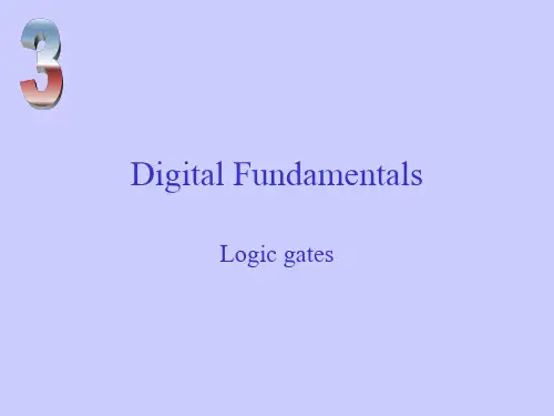 逻辑门(Logic gate)详细介绍课件